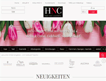 Tablet Screenshot of hncshop.ch